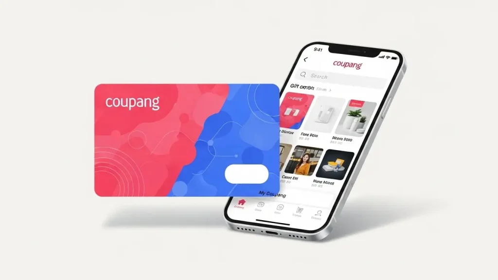 쿠팡 기프트 카드 구조를 나타낸 일러스트