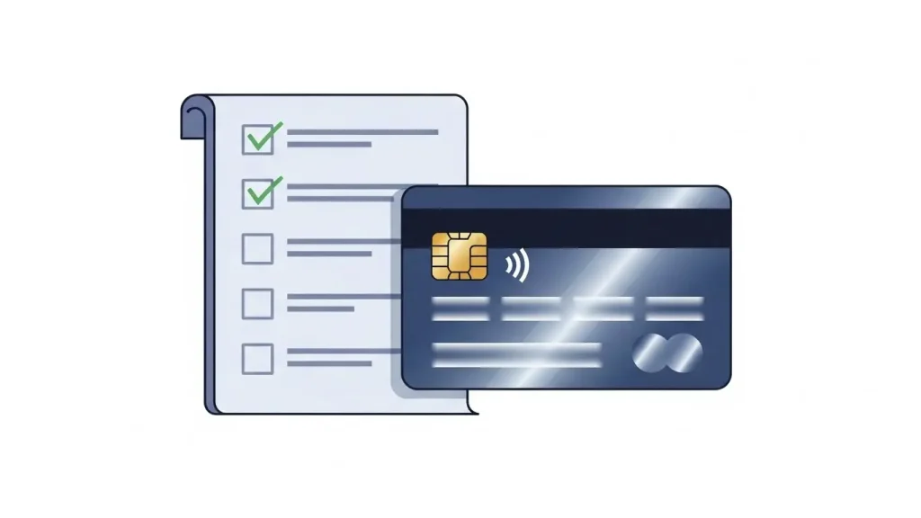 하이브리드 카드 수수료 비교 일러스트