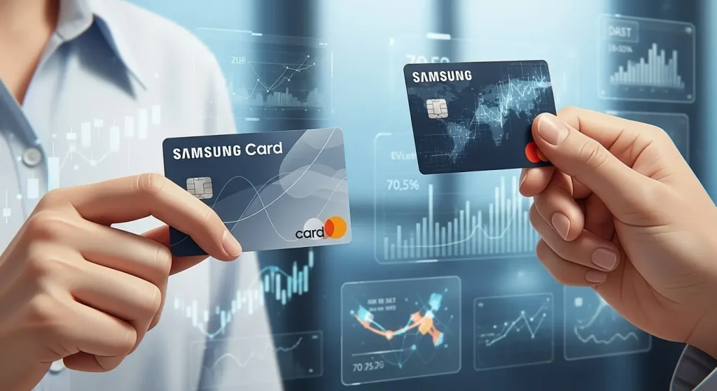 삼성카드 사용자 고민 일러스트