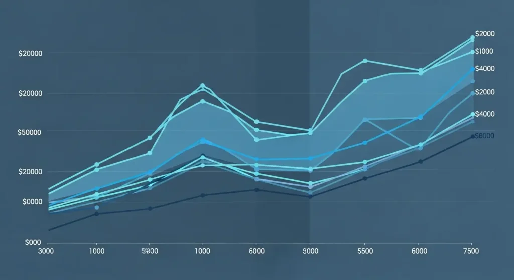 신용카드 현금화 수수료 비교 차트 일러스트