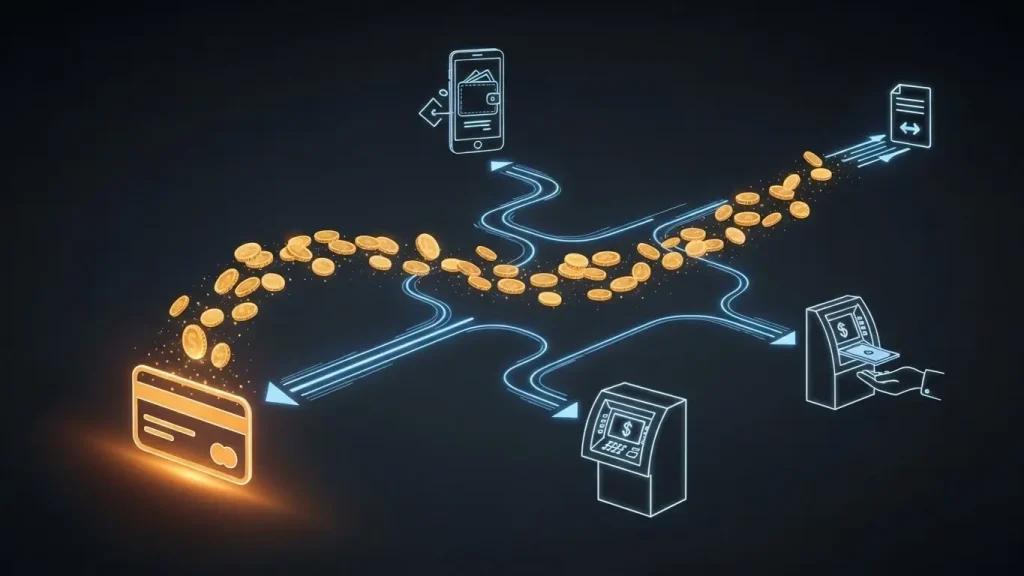 카드 한도 현금화 이용 흐름 안내 이미지