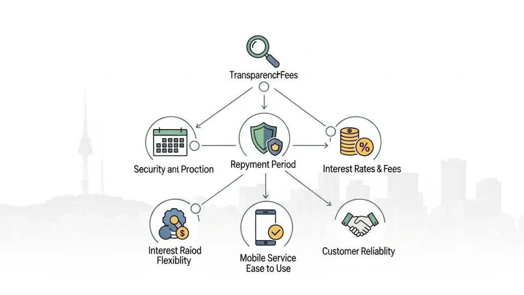 신용카드 현금화 사이트 선택 요소 설명 이미지