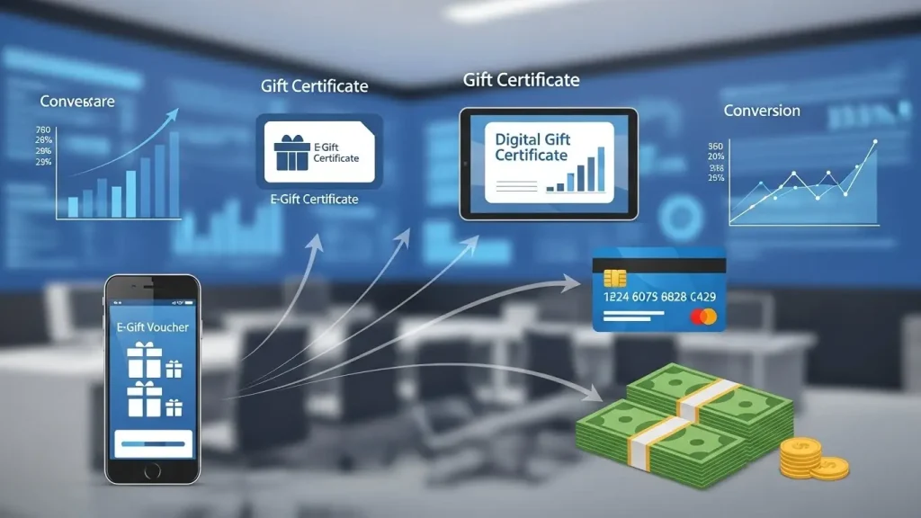 상품권현금화 개념을 설명하는 금융 인포그래픽