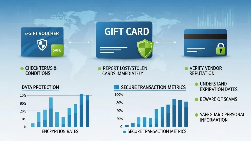 상품권 사용 시 소비자 보호 실천 절차 일러스트